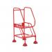 5 Star UK Domed Feet Punched 2 Tread Steps Red FS687670 FS687907