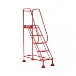 5 Star UK Domed Feet Punched 5 Tread Steps Red FS687688 FS687914