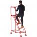 5 Star UK Domed Feet Punched 5 Tread Steps Red FS687688 FS687914