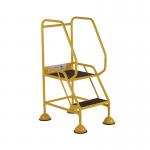 5 Star UK Domed Feet Anti-Slip 2 Tread Steps Yellow FS687696 FS687916