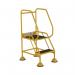 5 Star UK Domed Feet Anti-Slip 2 Tread Steps Yellow FS687696 FS687916