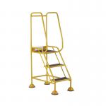 5 Star UK Domed Feet Anti-Slip 3 Tread Steps Yellow FS687699 FS687919