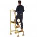 5 Star UK Domed Feet Anti-Slip 3 Tread Steps Yellow FS687699 FS687919