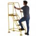 5 Star UK Domed Feet Anti-Slip 4 Tread Steps Yellow FS687703 FS687926