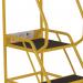 5 Star UK Domed Feet Anti-Slip 4 Tread Steps Yellow FS687703 FS687926