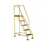 5 Star UK Domed Feet Anti-Slip 5 Tread Steps Yellow FS687717 FS687930