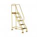 5 Star UK Domed Feet Anti-Slip 5 Tread Steps Yellow FS687717 FS687930