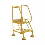 5 Star UK Domed Feet Punched 2 Tread Steps Yellow FS687733 FS687932