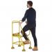 5 Star UK Domed Feet Punched 2 Tread Steps Yellow FS687733 FS687932