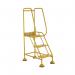 5 Star UK Domed Feet Punched 3 Tread Steps Yellow FS687737 FS687934