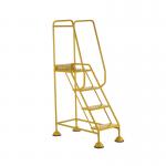 5 Star UK Domed Feet Punched 4 Tread Steps Yellow FS687739 FS687938