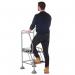 5 Star UK Domed Feet Anti-Slip 2 Tread Steps Grey FS687747 FS687957