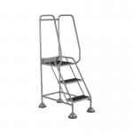 5 Star UK Domed Feet Anti-Slip 3 Tread Steps Grey FS687749 FS687961