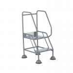 5 Star UK Domed Feet Punched 2 Tread Steps Grey FS687880 FS687969
