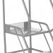 5 Star UK Domed Feet Punched 4 Tread Steps Grey FS687884 FS687983