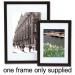 5 Star Facilities Snap Picture or Certificate Frame Polystyrene Front Back-loading A3 Black 