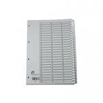 5 Star Office Index 1-75 Multipunched Mylar Tabs A4 White FS711086