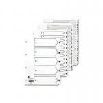 5 Star Office Index A-Z 26-Part Multipunched Mylar Tabs A4 White FS711111