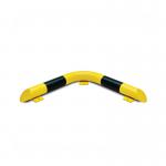 Black Bull Corner Collision Protect Bar Indoor Use 86x638x638 YlwBlk FS783035 FS783035