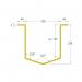 Traffic-Line Wall Mtd CableHose Protect In 300x292x230 Ylw FS783370 FS783370