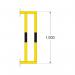 Traffic-Line Wall Mtd Ext Pipe Prot for Out 1000mm YlwBlk FS783981 FS783981