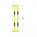 Traffic-Line Wall Mtd Ext Pipe Prot for Out 1500mm YlwBlk FS784551 FS784551