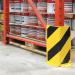 Heavy Duty Pallet Rack Protector Right Prof 400x5 YlwBlk FS784698 FS784698