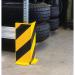 Heavy Duty Pallet Rack Protector Right Prof 400x5 YlwBlk FS784698 FS784698