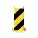 Heavy Duty Pallet Rack Protector U Prof 400x6 YlwBlk FS786319 FS786319