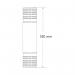 Traffic-Line Pallet Racking Protector Plastic 550x126x85 Ylw FS786777 FS786777