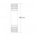 Traffic-Line Pallet Racking Protector Plastic 550x162x115 Ylw FS786807 FS786807