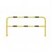 Traffic-Line Steel Hoop Guard for Indoor 1000x2000 YlwBlk FS790415 FS790415