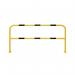 Traffic-Line Steel Hoop Guard for Outdoor 1000x2000 YlwBlk FS790576 FS790576