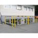 Traffic-Line Steel Hoop Guard for Outdoor 1000x2000 YlwBlk FS790576 FS790576