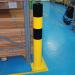 Black Bull Heavy Duty Bollard Type L 1200mm YlwBlk FS791405 FS791405