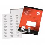 5 Star Office Multipurpose Labels Laser Copier Inkjet 64x34mm White (Pack of 2400) FS900079