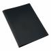 5 Star Office Display Book Soft Cover Lightweight Polypropylene 20 Pockets A4 Black FS901155