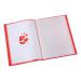 5 Star Office Display Book Soft Cover Lightweight Polypropylene 20 Pockets A4 Red 901163