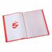 5 Star Office Display Book Soft Cover Lightweight Polypropylene 40 Pockets A4 Red 