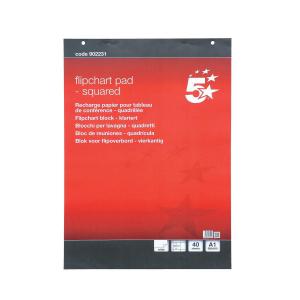 Office Flipchart Pad Perforated 40 Sheets A1 Feint 20mm Squared Pack