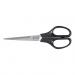 5 Star Office Scissors 160mm Stainless Steel Blades ABS Handles Black 902444