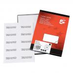 5 Star Office Multipurpose Labels Laser Copier Inkjet 105x58mm White (Pack of 1000) FS905009