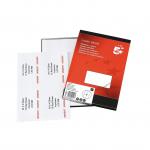 5 Star Office Multipurpose Labels Laser Copier Inkjet 105x148.5mm White (Pack of 400) FS905017