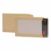 5 Star Office Envelopes Recycled Board Backed Hot Melt PeelSeal 241x178mm Manilla (Pack of 125) FS906551