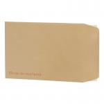 This photo shows a pack of 125 eco-friendly envelopes from 5 Star Office, made with recycled board and a hot melt peel and seal closure. The envelopes are 241x178mm in size and come in a natural manilla color.