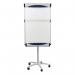 The photo showcases a sleek and versatile 5 Star Flipchart Easel & Pads set. The mobile executive easel is magnetic and fits A1 and Euro Pads, making it perfect for presentations and brainstorming sessions. The professional-looking design adds a touch of elegance to any office setting.