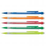 The image of 5 Star Mechanical Pencils features a pack of 10 retractable pencils with 0.7mm lead and assorted barrels. The pencils are sleek and professional, perfect for any writing or drawing task. The high-quality materials and design make these pencils a must-have for any office or school setting.