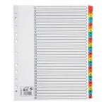 5 Star Office Maxi Index 1-31 Multipunched Mylar-reinforced Multicolour-Tabs 150gsm Extra Wide A4+ White 907069