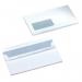 A pack of 500 white DL envelopes, measuring 220x110mm and made from 90gsm paper. Each envelope features a self-seal closure and a window for easy viewing of contents. Perfect for professional or personal use.
