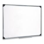 5 Star Office Whiteboard Drywipe Magnetic with Pen Tray and Aluminium Trim 900x600mm FS908116